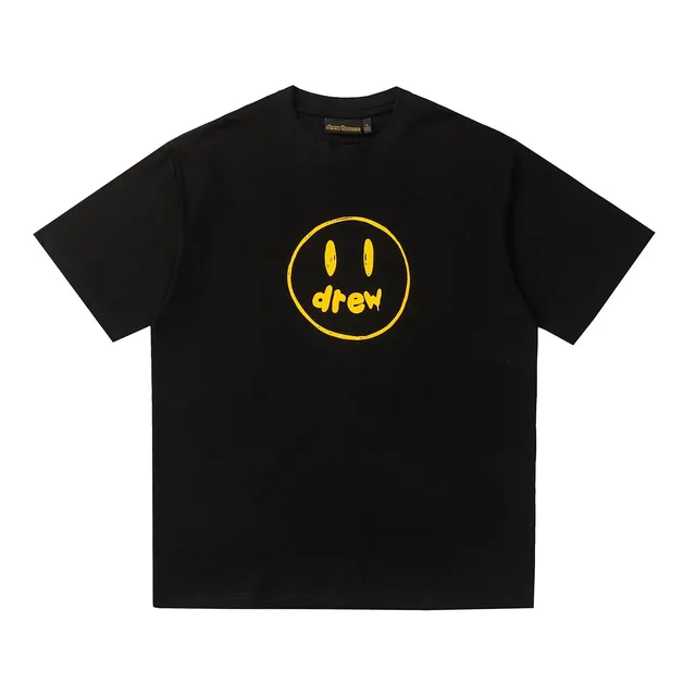 Drew House Smiley Tee Black Yellow Logo