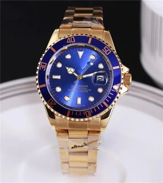 Rolex Submariner Blue Dial with Gold Case and Bezel