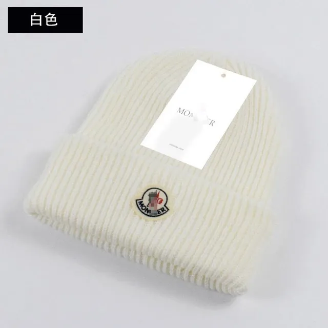 Moncler Ribbed Beanie Logo Patch