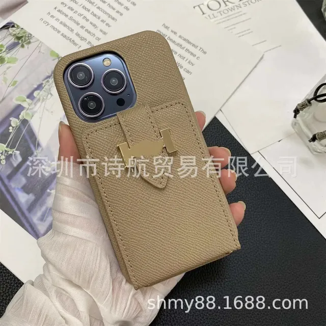 Hermès Phone Case with Cardholder Epsom Leather with H Buckle