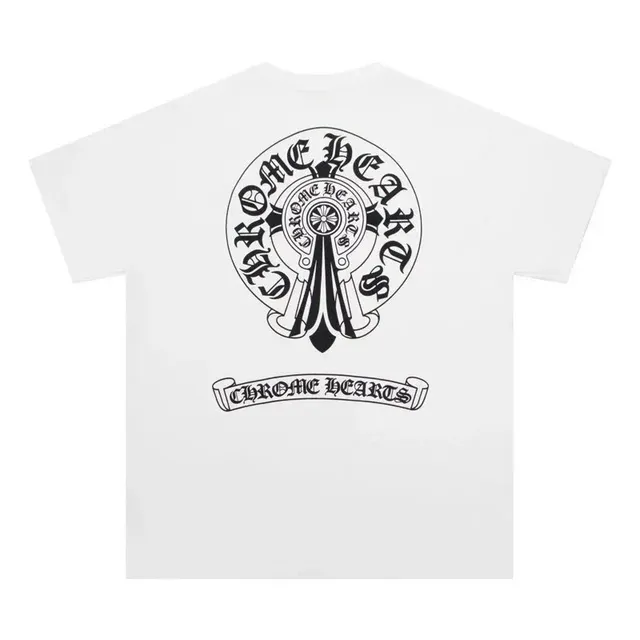 Chrome Hearts Graphic Tee Cross Logo Print