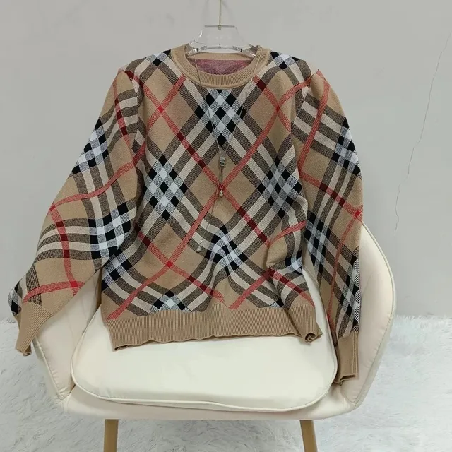 Burberry Check Knit Sweater Classic Nova Check