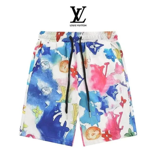 Louis Vuitton Watercolor Monogram Shorts Multicolor Watercolor Print