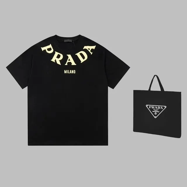 Prada Logo T-Shirt Milano Arch