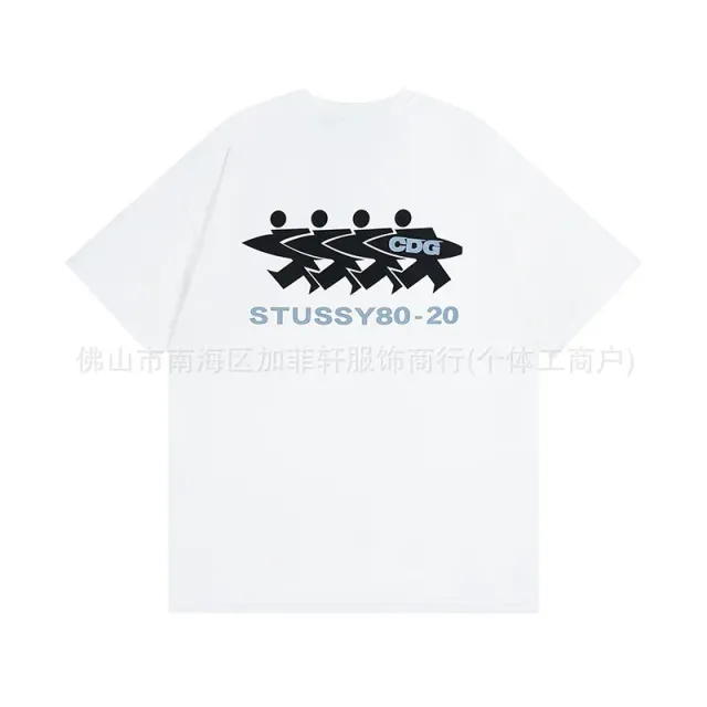 Stüssy × Comme des Garçons Graphic Tee CDG Surf Logo