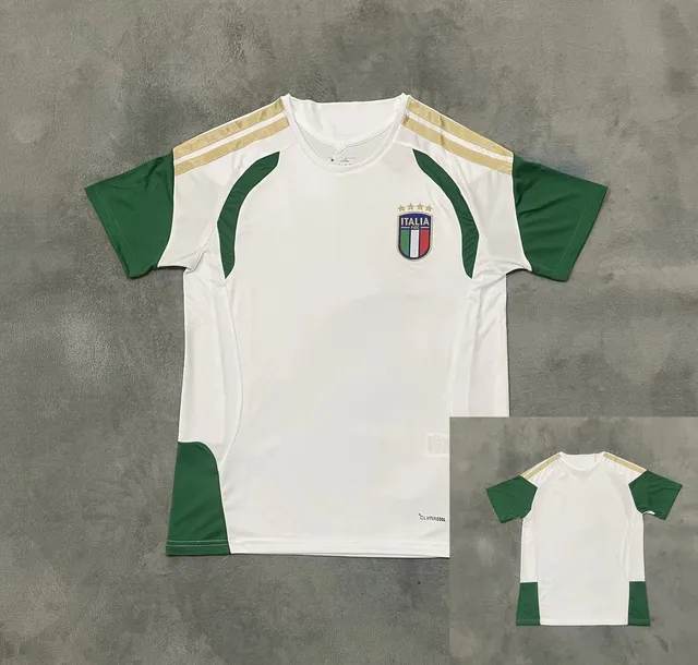 Adidas Italy National Team Training Jersey White/Green/Beige
