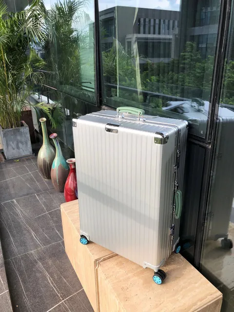 Rimowa Aluminum suitcase Mint Green Handle