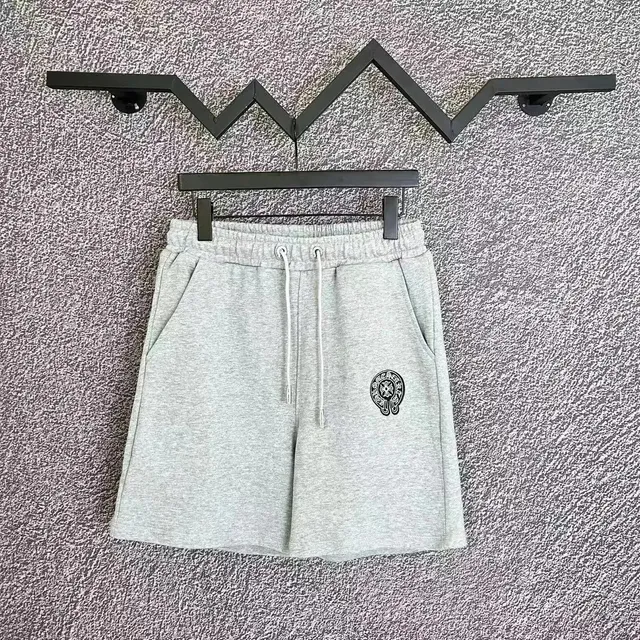 Chrome Hearts Logo Shorts Heather Grey
