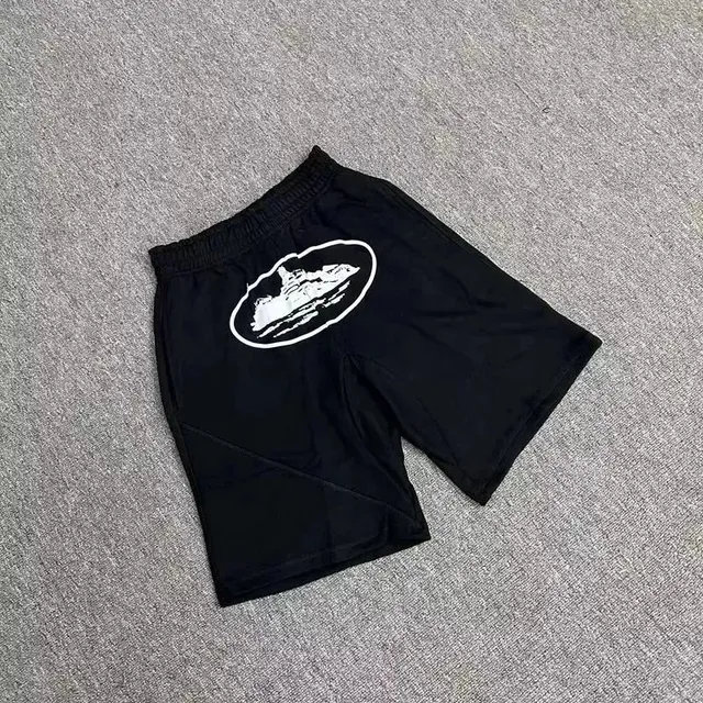 Athletic Shorts Oval Logo Print