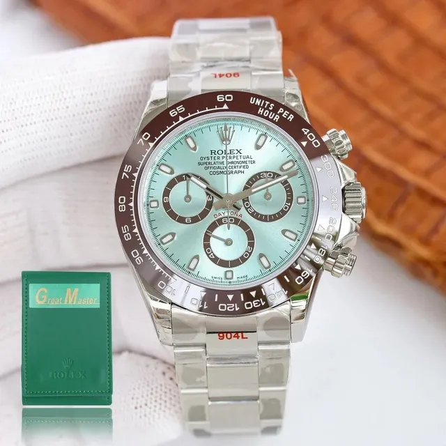 Rolex Oyster Perpetual Cosmograph Daytona Stainless Steel with Green Dial and Brown Cerachrom Bezel