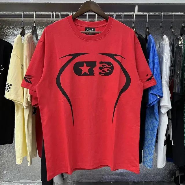 Hellstar Graphic Tee Star Flame Print