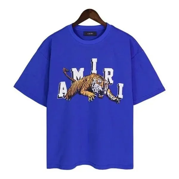Amiri Tiger Graphic Tee Royal Blue