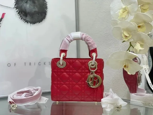 Lady Dior Quilted Red