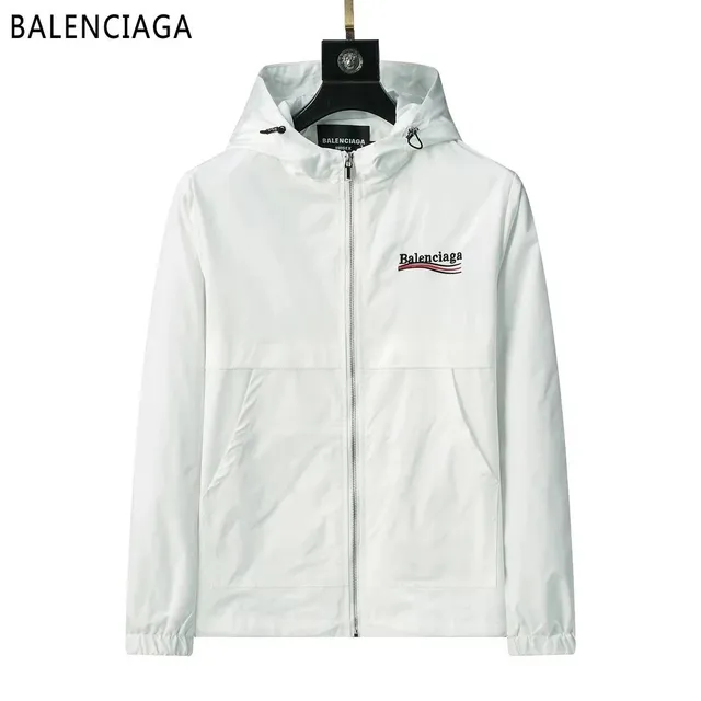 Balenciaga Windbreaker Jacket Logo Embroidered