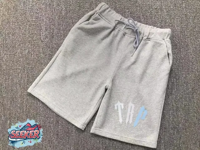 Trapstar Logo Shorts Grey with TAP Graphic
