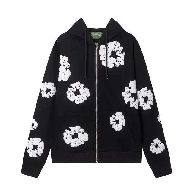 Gallery Dept. Zip-Up Hoodie Cloud Print