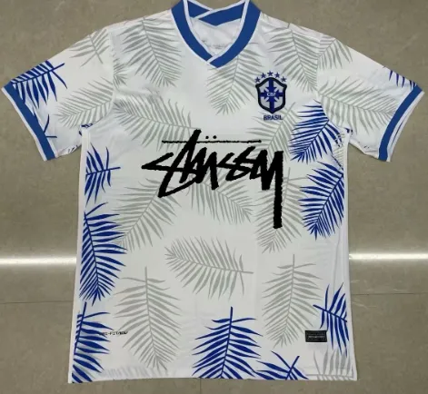 Nike × Stüssy Brazil Away Jersey Palm Leaf Print