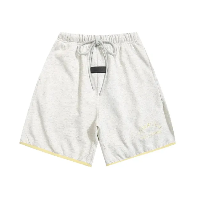 Fear of God Essentials Essentials Shorts Heather Grey with Yellow Trim