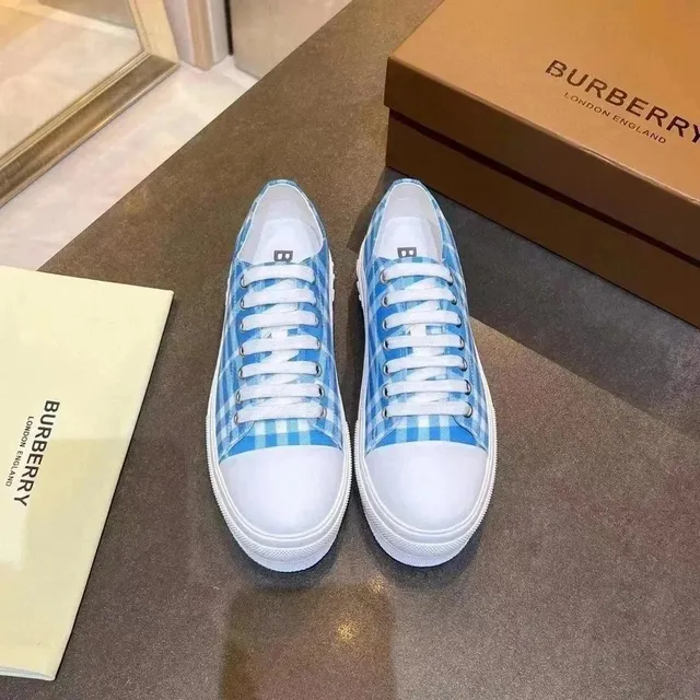 Burberry Checkered Sneaker Gingham Blue