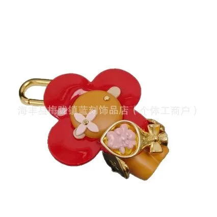 Floral Charm Resin Flower Pendant