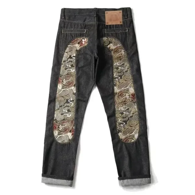 Evisu Goggle Jeans Dragon Embroidery
