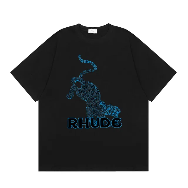 Rhude Graphic Tee Leopard Print Panther