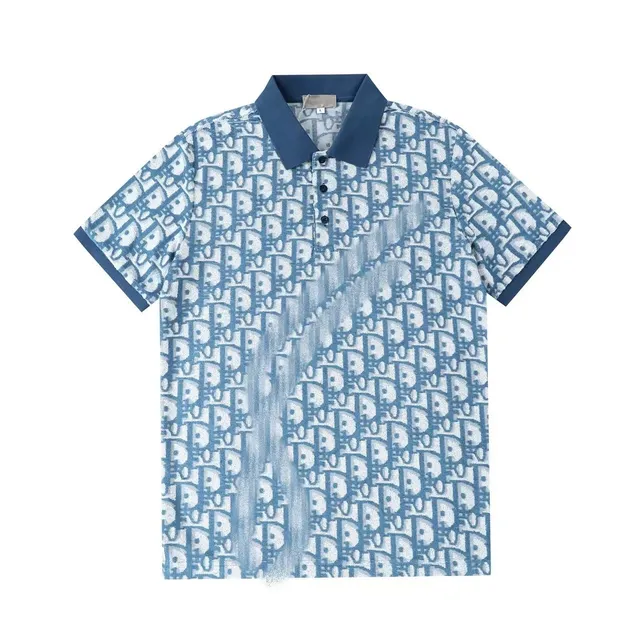 Dior Polo Shirt Oblique Logo Print