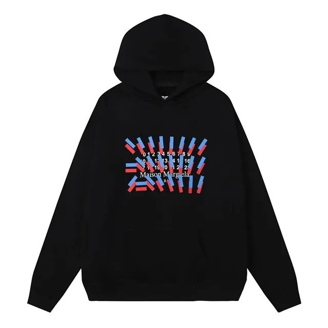 Maison Margiela Hooded Sweatshirt Numeric Print