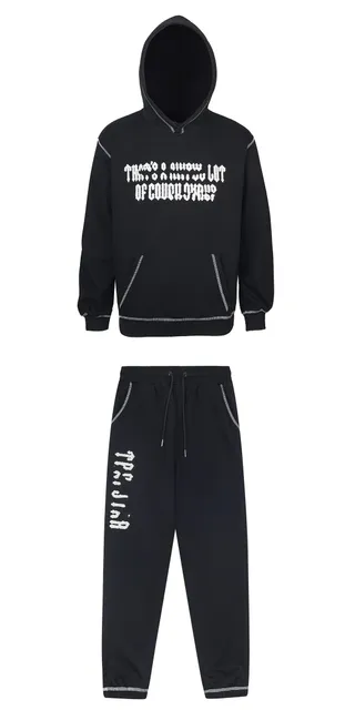 Corteiz Hoodie and Joggers Set Cover Jars Print