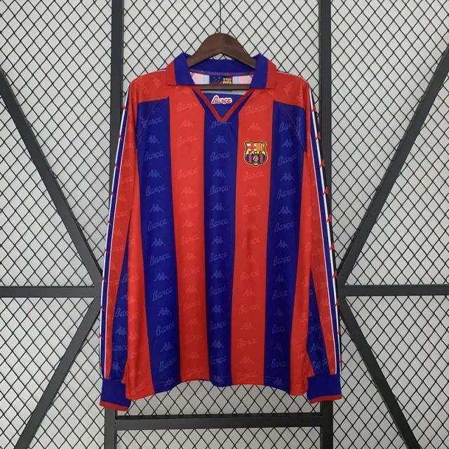 96-97 barcelona home long sleeves