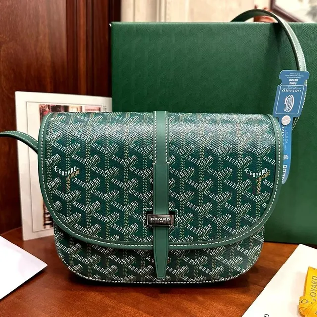 Goyard Saint Louis Green Chevron
