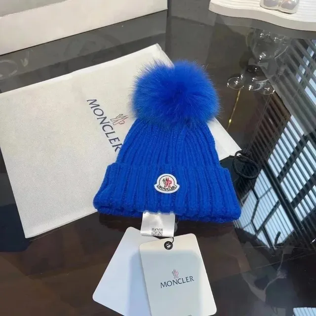 Moncler Pom-Pom Beanie Royal Blue