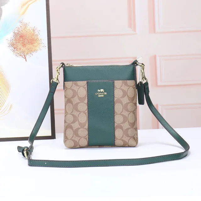 Coach Crossbody Bag Signature Canvas and Leather