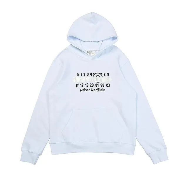 Maison Margiela Hooded Sweatshirt Numbers Print