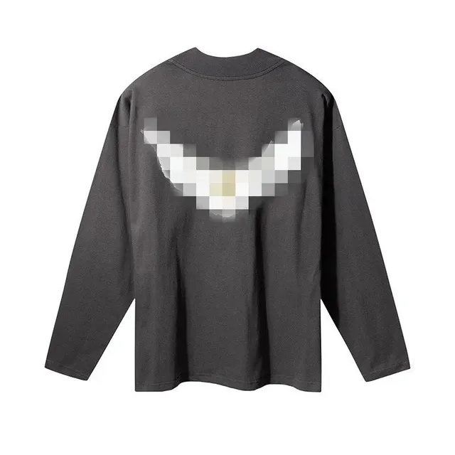 Yeezy × Balenciaga Long-Sleeve Tee Pixelated Wings Graphic