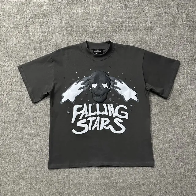 Broken Planet Falling Stars Tee Skull Graphic