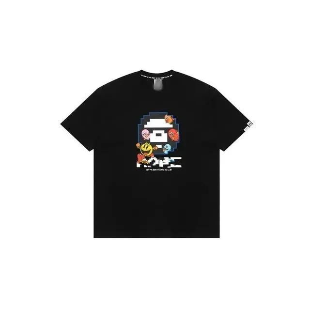 Graphic Tee Pac-Man x Bape Pixel Print