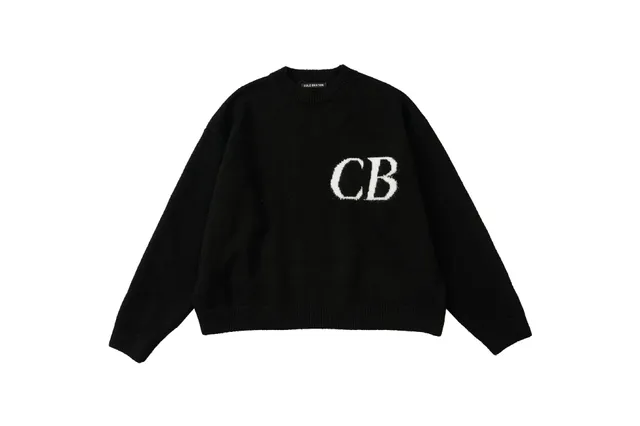 Cole Buxton CB Logo Sweater Black with White CB Logo