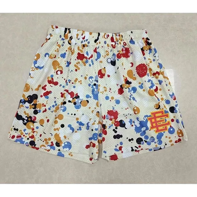 Eric Emanuel Mesh Shorts Splatter Print