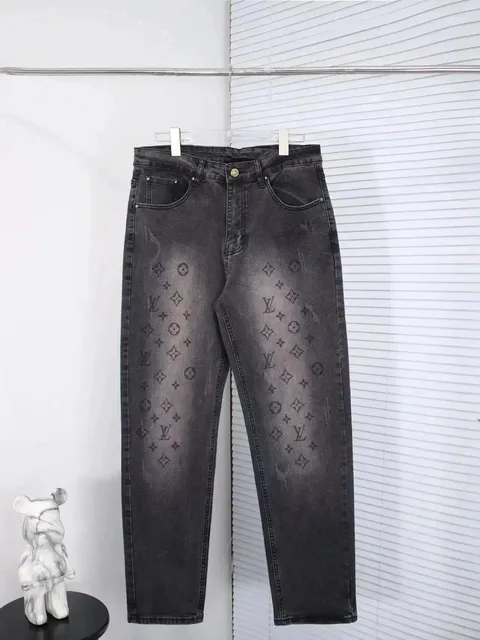 Louis Vuitton Monogram Denim Jeans All-Over Print