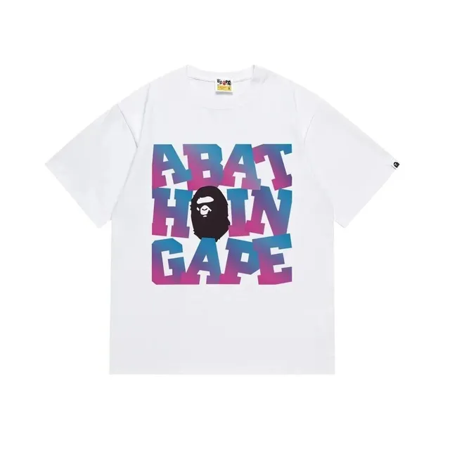 BAPE Graphic Tee ABATHINGAPE Gradient Logo