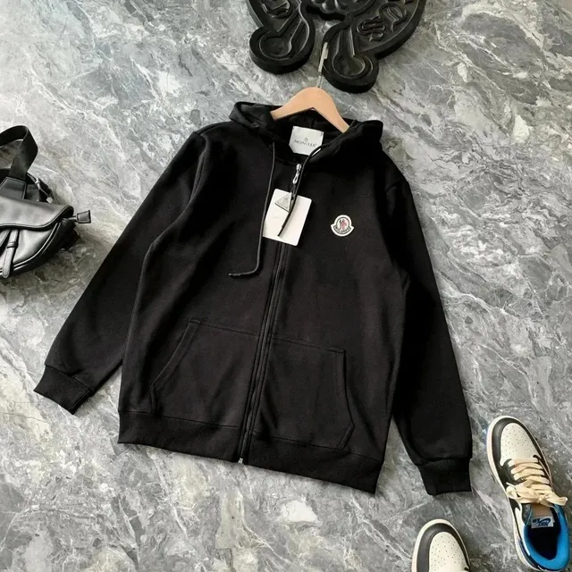 Moncler Zip-Up Hoodie Logo Patch