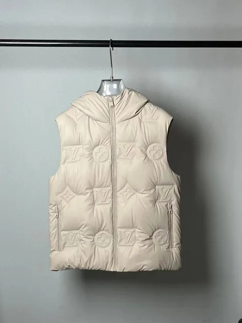 Louis Vuitton Monogram Puffer Vest All-Over Embossed