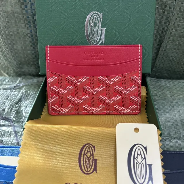 Goyard Card Holder Goyardine Canvas
