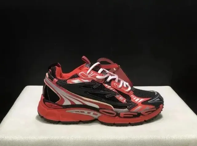 Balenciaga Triple S Red Black White