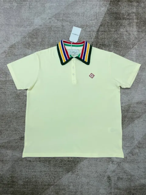 Casablanca Polo Shirt Rainbow Collar
