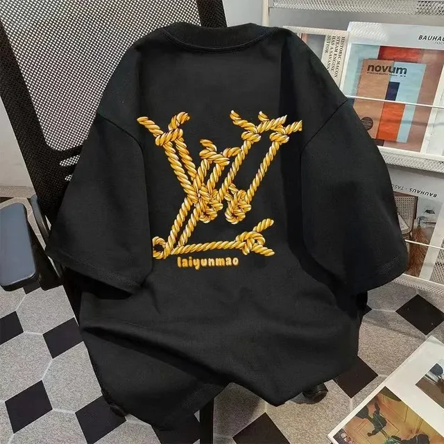 Louis Vuitton Cotton T-Shirt Rope LV Logo
