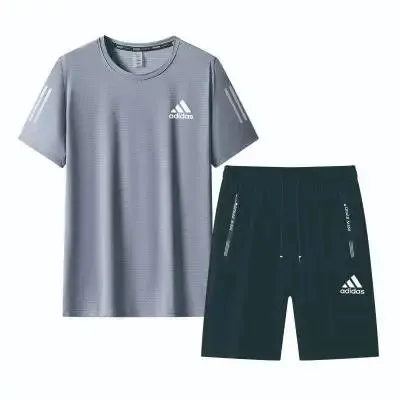 Adidas Training Set Grey and Navy