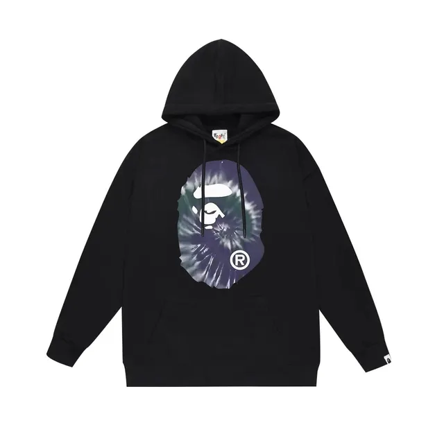 BAPE Shark Hoodie Tie-Dye Ape Head