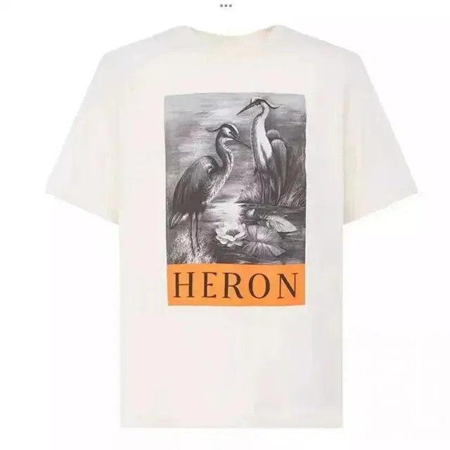 Graphic T-Shirt Heron Print